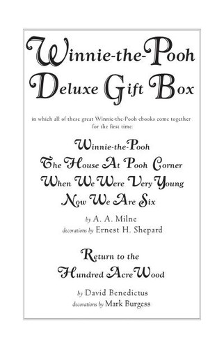 A. A. Milne: Winnie-the-Pooh Deluxe Gift Box (EBook, 2009, Penguin Group (USA), Inc.)