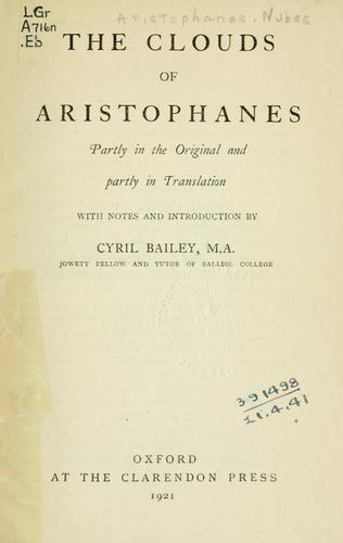 Aristophanes: The clouds (Ancient Greek language, 1921, Clarendon Press)