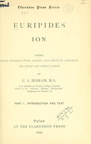 Euripides: Ion. (1896, Clarendon Press)