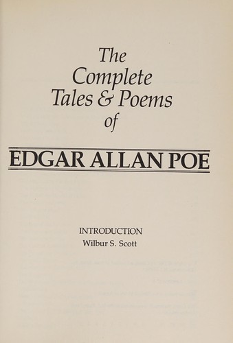 Edgar Allan Poe: Complete Tales and Poems of Edgar Allan Poe (Hardcover, 1986, Book Sales)