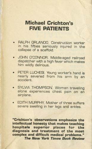 Michael Crichton: Five patients (Paperback, 1989, Ballantine Books)