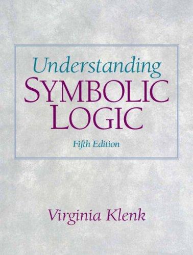 Virginia Klenk: Understanding Symbolic Logic (Paperback, 2007, Prentice Hall)