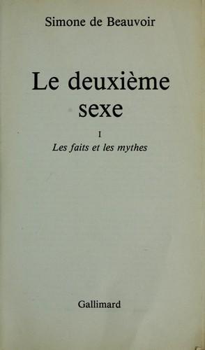 Simone de Beauvoir: Le deuxième sexe (French language, 1986, Éditions Gallimard)