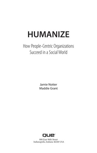 Jamie Notter: Humanize (EBook, 2012, Que)