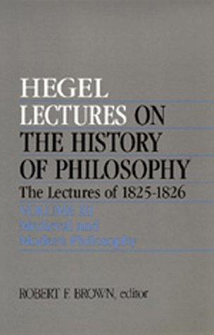 Georg Wilhelm Friedrich Hegel: Lectures on the history of philosophy (1990, University of California Press)