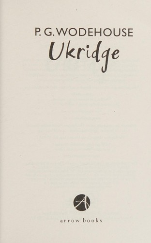 P. G. Wodehouse: Ukridge (2008, Penguin Random House)