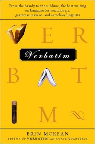 Erin McKean: Verbatim (2001, Harcourt)