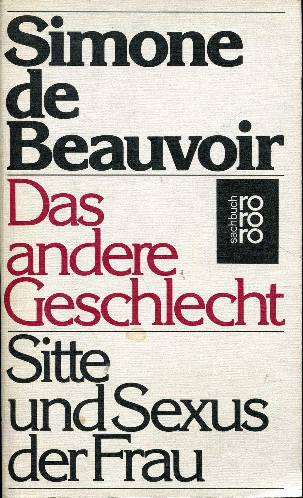 Simone de Beauvoir: Das andere Geschlecht (German language, 1968, Rowohlt Verlag)