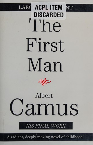 Albert Camus: The first man (1996, G.K. Hall & Co)