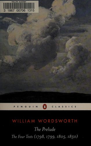 William Wordsworth: The prelude (1995, Penguin Books)