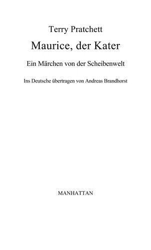 Terry Pratchett: Maurice, der Kater (German language, 2005, Goldmann)
