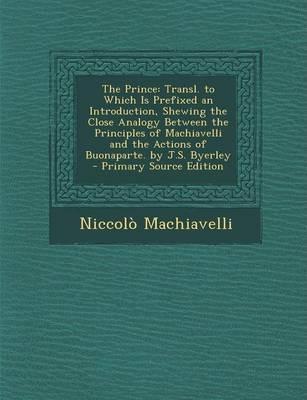 Niccolò Machiavelli: The Prince (2013)