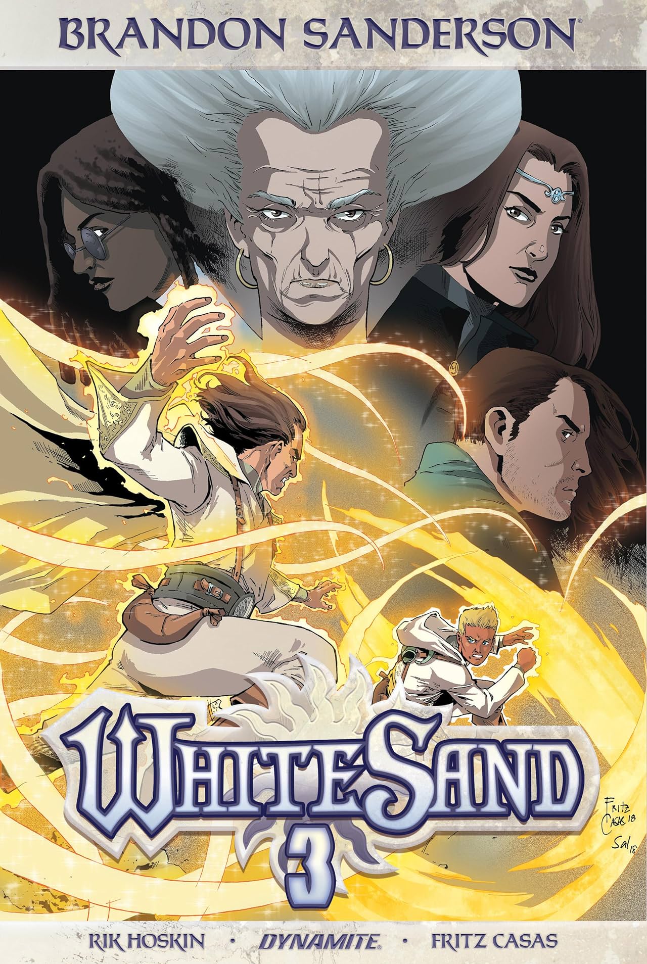 Brandon Sanderson, Rik Hoskin, Fritz Casas: White sand. Volume 3 (2019, Dynamite Entertainment)