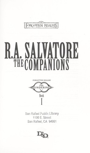 R. A. Salvatore: The companions (2013)