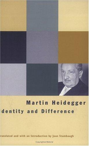 Martin Heidegger: Identity and Difference (Paperback, 2002, University Of Chicago Press)