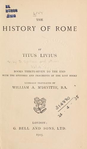 Titus Livius: The history of Rome. (1875, G. Bell)