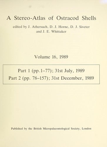 Volume 16 (British Micropalaeontological Society)