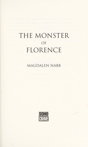 Magdalen Nabb: The monster of Florence (2013)