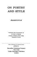 Aristotle: Aristotle on Poetry and Style (Paperback, 1958, Prentice Hall College Div)