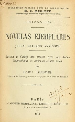 Miguel de Cervantes: Novelas ejemplares (Spanish language, 1911, Hermanos)