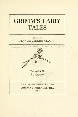 Brothers Grimm: Grimm's fairy tales (1922, Hampton)