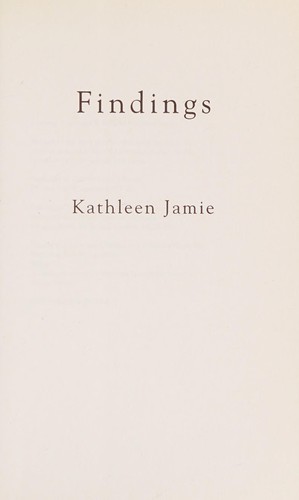 Kathleen Jamie: FINDINGS. (Undetermined language, SORT OF BOOKS)