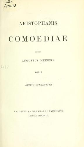 Aristophanes: Comoediae (Ancient Greek language, 1860, Tauchnitz)