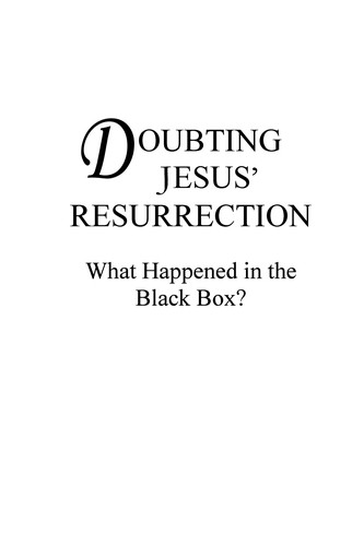 Kris D. Komarnitsky: Doubting Jesus' resurrection (2009, Stone arrow books)