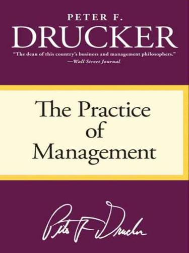 Peter F. Drucker: The Practice of Management (EBook, 2010, HarperCollins)