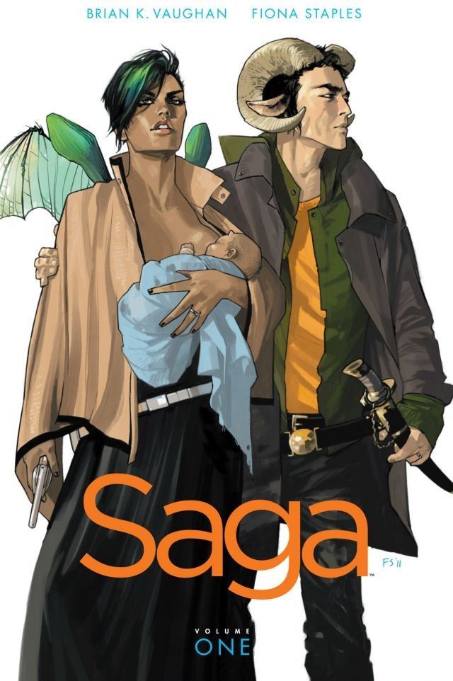 Brian K. Vaughan, Fiona Staples, Brian Vaughan: Saga, Vol. 1 (Saga, #1) (GraphicNovel, 2012, Image Comics)