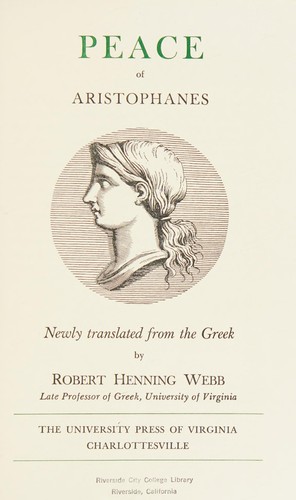 Aristophanes: Peace. (1964, University Press of Virginia)