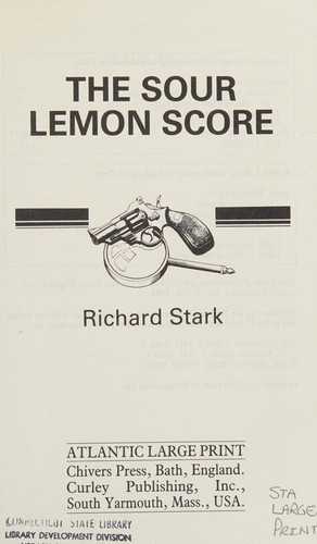 Richard Stark: The sour lemon score (1991, Chivers Press, J. Curley)