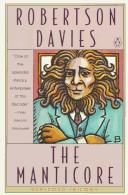 Robertson Davies: The manticore (1979, Penguin Books, Penguin Books Canada)