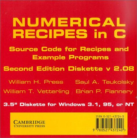 William H. Press: Numerical recipes example book (C) (1992, Cambridge University Press)