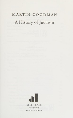 Martin Goodman: History of Judaism (2017, Penguin Books, Limited)