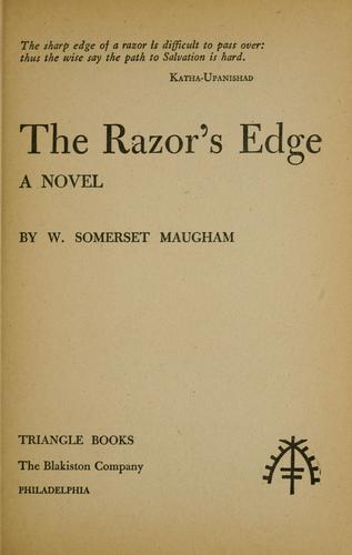 W. Somerset Maugham: The razor's edge (1946, Triangle books, the Blakiston company)