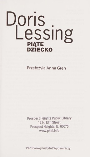 Doris Lessing: Piąte dziecko (Polish language, 2007, Państwowy Instytut Wydawniczy)