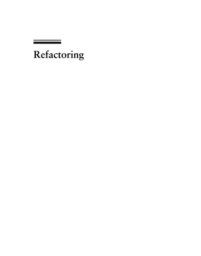 Jay Fields: Refactoring (2010, Addison-Wesley)