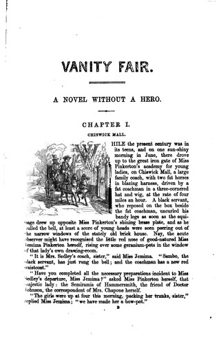 William Makepeace Thackeray: Vanity Fair (1848, Bradbury and Evans)