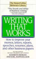 Kenneth Roman: Writing that works (1992, HarperPerennial)