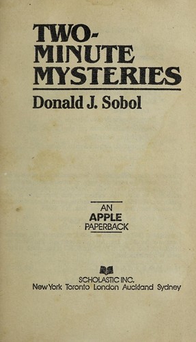 Donald J. Sobol: Two-Minute Mysteries (1967, Scholastic Inc., scholastic)