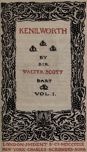 Sir Walter Scott: Waverley novels (1897, J.M. Dent)