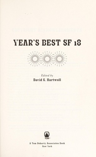 David G. Hartwell: Year's best SF 18 (2013)