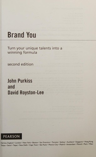 John Purkiss: Brand you (2012, Pearson)