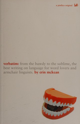 Erin McKean: Verbatim (2003, Pimlico)