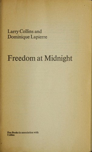 Larry Collins: Freedom at midnight (1977, Pan Books)