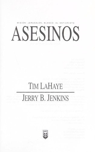 Tim F. LaHaye: Asesinos (Spanish language, 1999, Editorial Unilit)