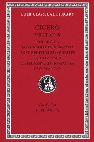 Cicero: Orations (Hardcover, 1923, Loeb Classical Library)