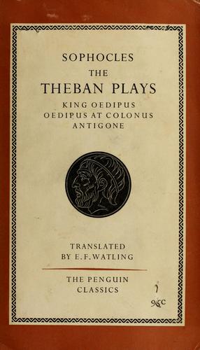 Sophocles, Robert Fagles: three theban plays (2000, penguin)