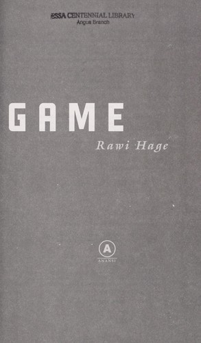 Rawi Hage: De Niro's game (2006, House of Anansi Press, Distributed in the United States by Publishers Group West)